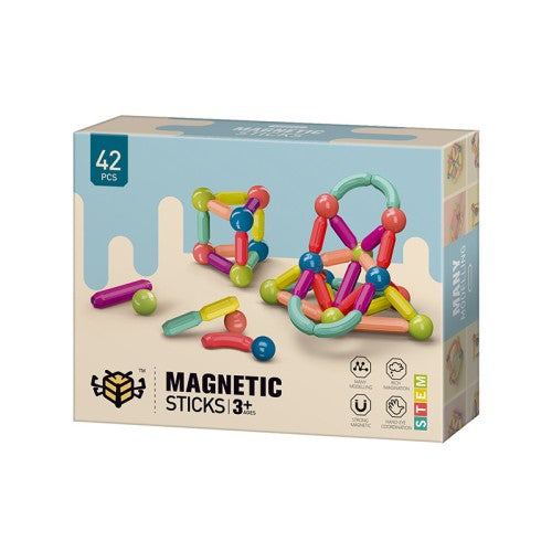 Магнитен Конструктор С Топчета И Пръчки 42 Части Smartbaby