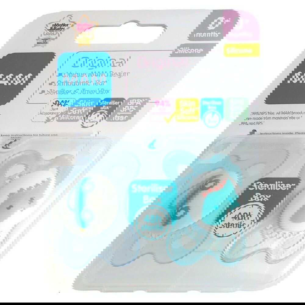 Mam Залъгалка Original Soother 0M+ 2 Бр. Мече --- BebeMama