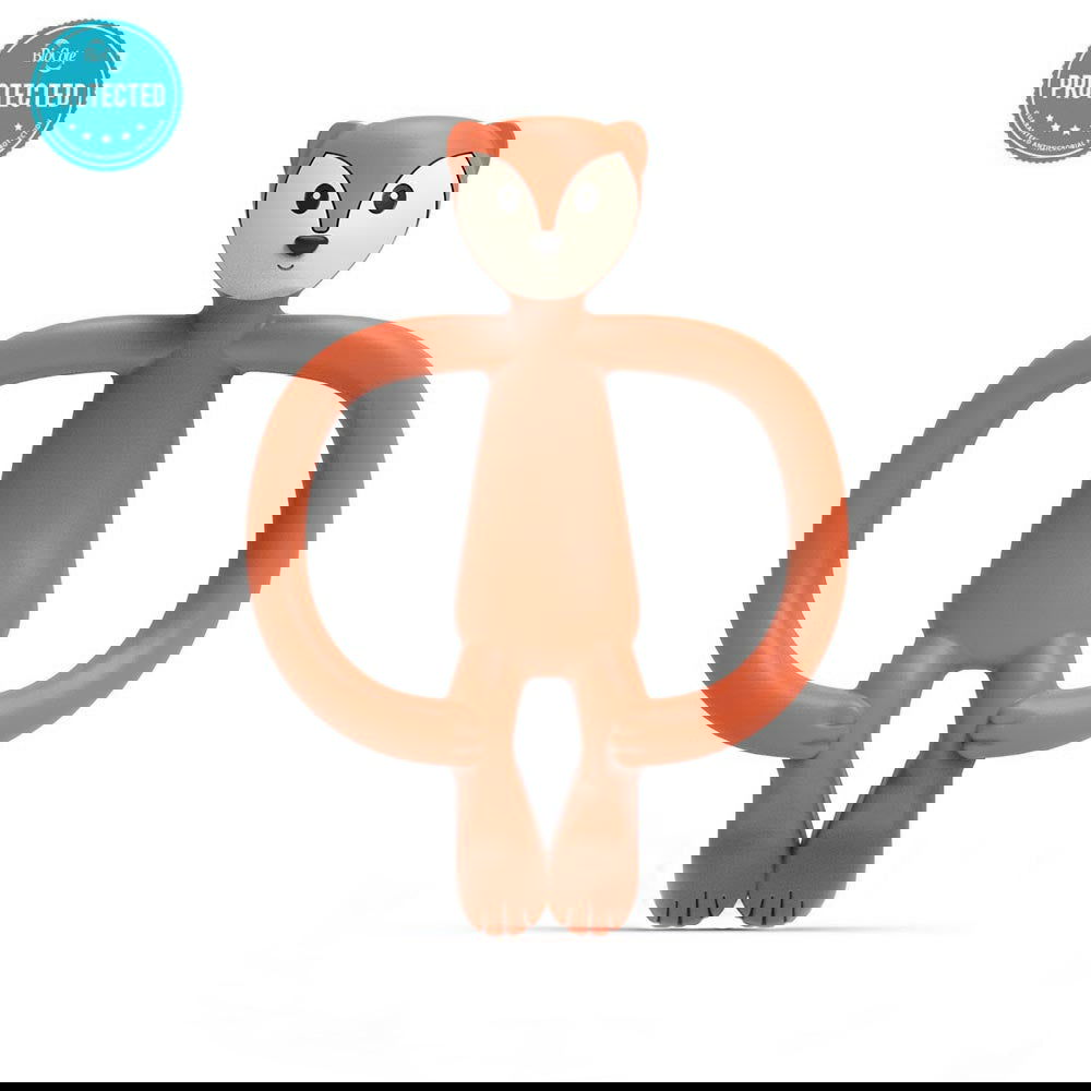 Matchstick Monkey Animal Teether Чесалка С Апликатор - Fox Fudge --- BebeMama