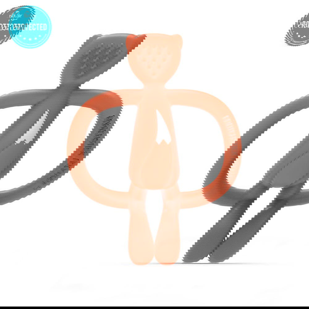 Matchstick Monkey Animal Teether Чесалка С Апликатор - Fox Fudge --- BebeMama