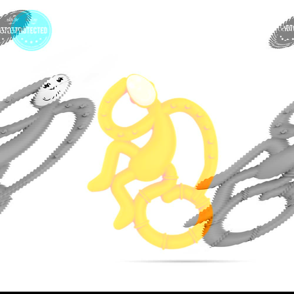 Matchstick Monkey Mini Monkey Teether Чесалка С Апликатор - Orange --- BebeMama