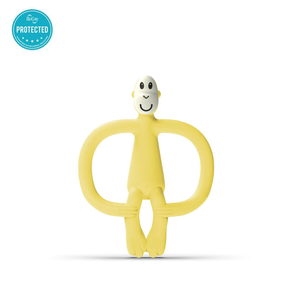 Matchstick Monkey Monkey Teether Чесалка С Апликатор - Жълт --- BebeMama