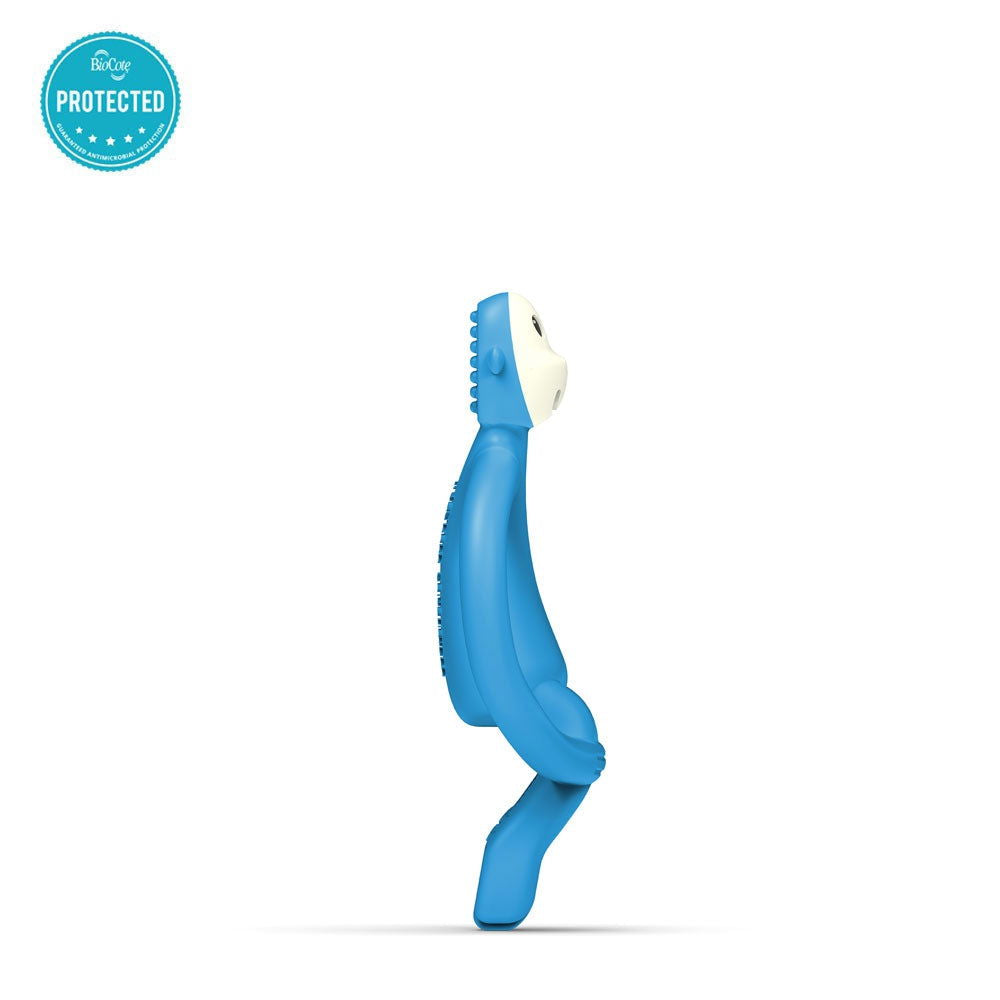 Matchstick Monkey Monkey Teether Чесалка С Апликатор - Син --- BebeMama