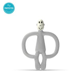 Matchstick Monkey Monkey Teether Чесалка С Апликатор - Cool Grey --- BebeMama