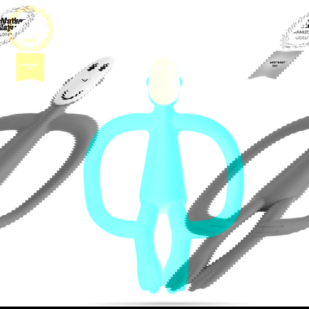 Matchstick Monkey Original Monkey Teething Toy Чесалка С Апликатор - Зелен --- BebeMama