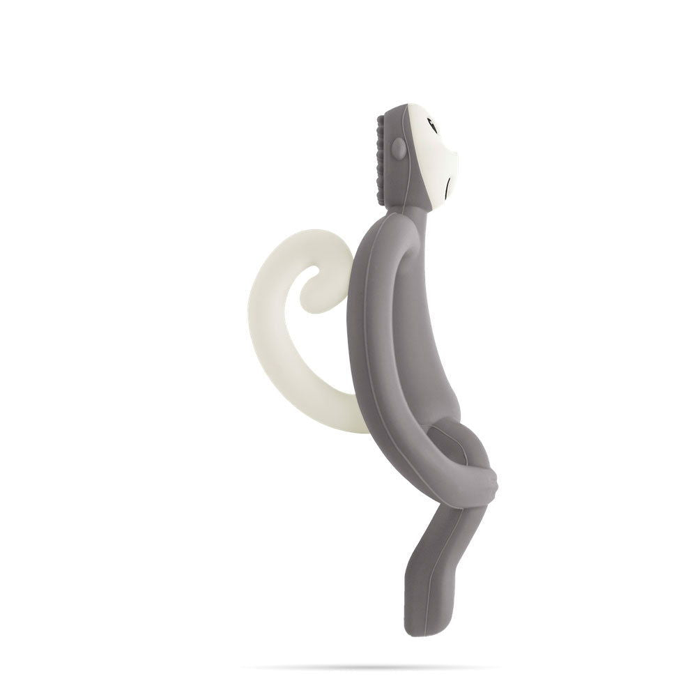 Matchstick Monkey Original Monkey Teething Toy Чесалка С Апликатор - Grey --- BebeMama
