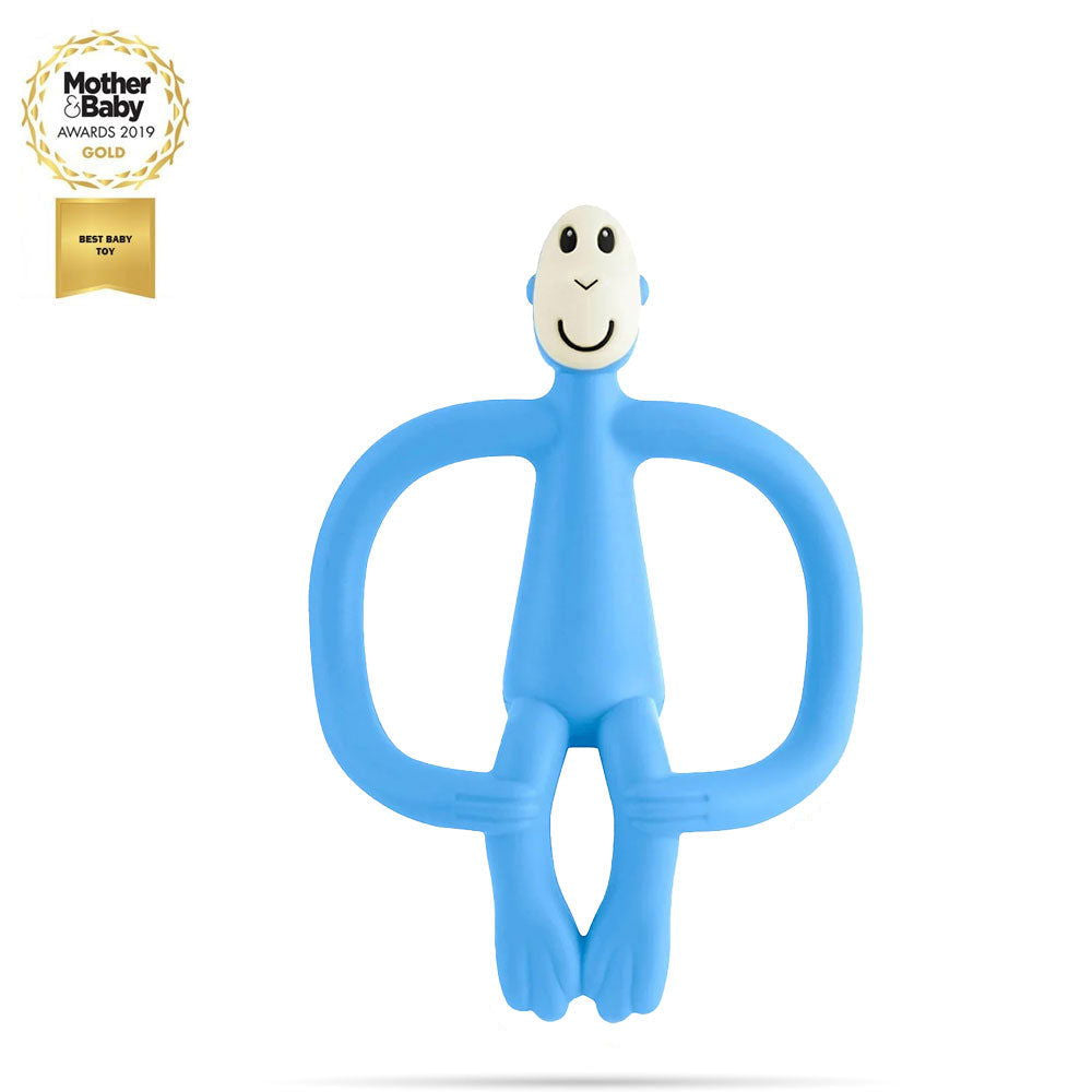 Matchstick Monkey Original Monkey Teething Toy Чесалка С Апликатор - Light Син --- BebeMama