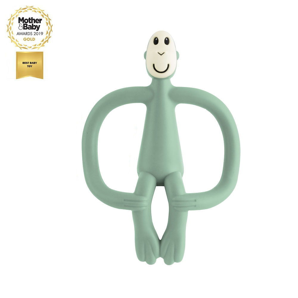 Matchstick Monkey Original Monkey Teething Toy Чесалка С Апликатор - Mint Зелен --- BebeMama