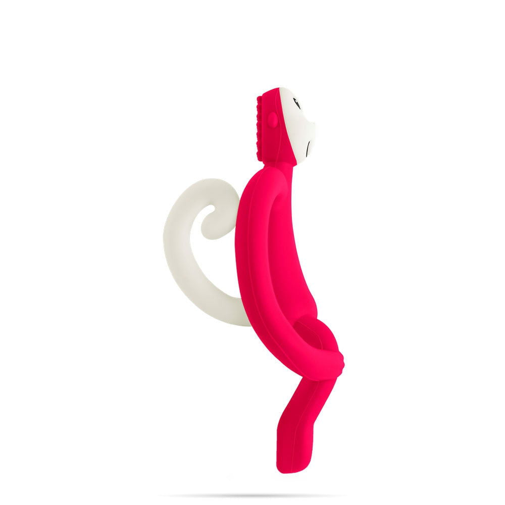 Matchstick Monkey Original Monkey Teething Toy Чесалка С Апликатор - Rubine --- BebeMama