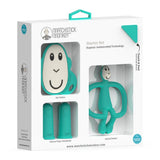 Matchstick Monkey Teething Starter Set Комплект Силиконови Чесалки С Антимикробна Технология - Зелен --- BebeMama