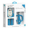 Matchstick Monkey Teething Starter Set Комплект Силиконови Чесалки С Антимикробна Технология - Син --- BebeMama