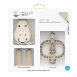 Matchstick Monkey Teething Starter Set Комплект Силиконови Чесалки С Антимикробна Технология - Gigi Giraffe --- BebeMama