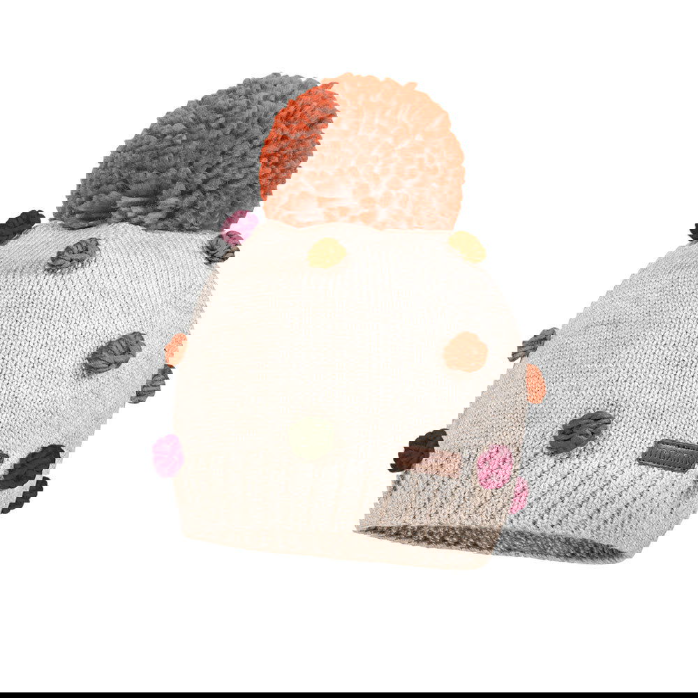 Maximo Зимна Шапка Бежова Цветни Топчета --- BebeMama