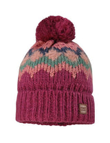 Maximo Зимна Шапка Тъмно Розова С Ромбове --- BebeMama