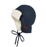 Maximo Зимна Шапка Тъмно Синя С Бяла Подплата --- BebeMama