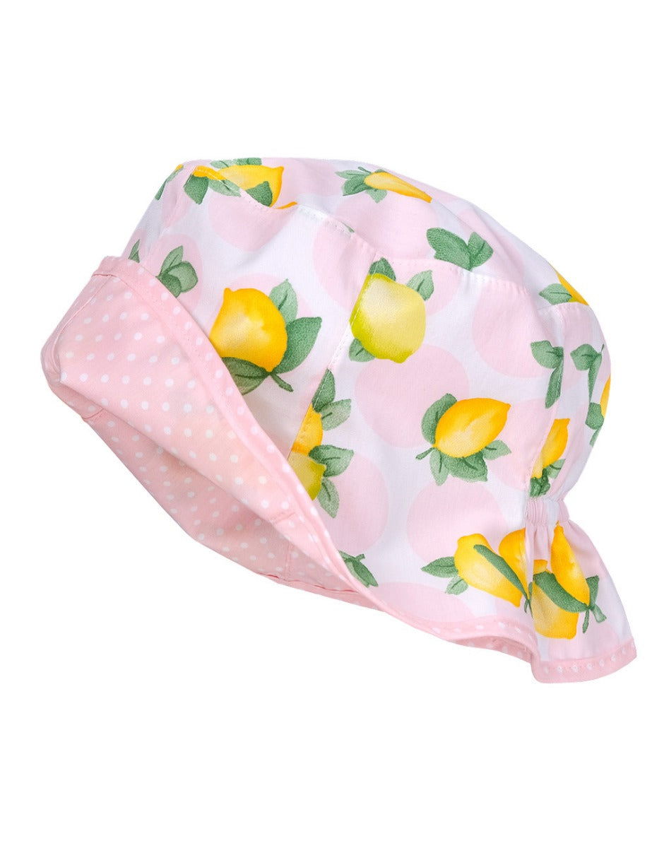 Maximo Лятна Шапка Периферия Розова С Лимони Upf50+ --- BebeMama