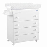 Micuna Скрин С Вана За Къпане И Повивалник B970 Бял Grey Stars --- BebeMama