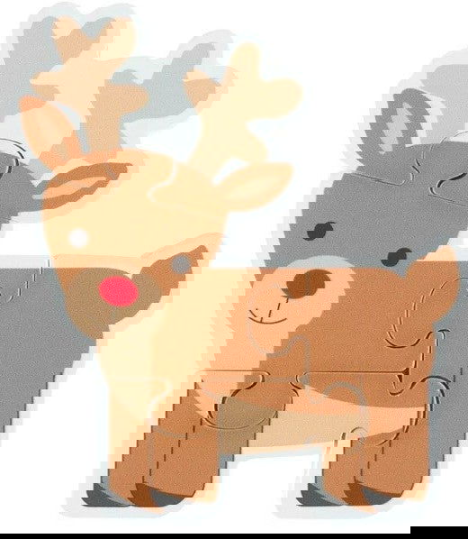 Mini Puzzle - Рудолф (Fsc®) --- BebeMama