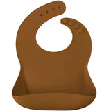 Minikoioi Basics-Bib Силиконов Лигавник С Джоб - Woody Brown --- BebeMama