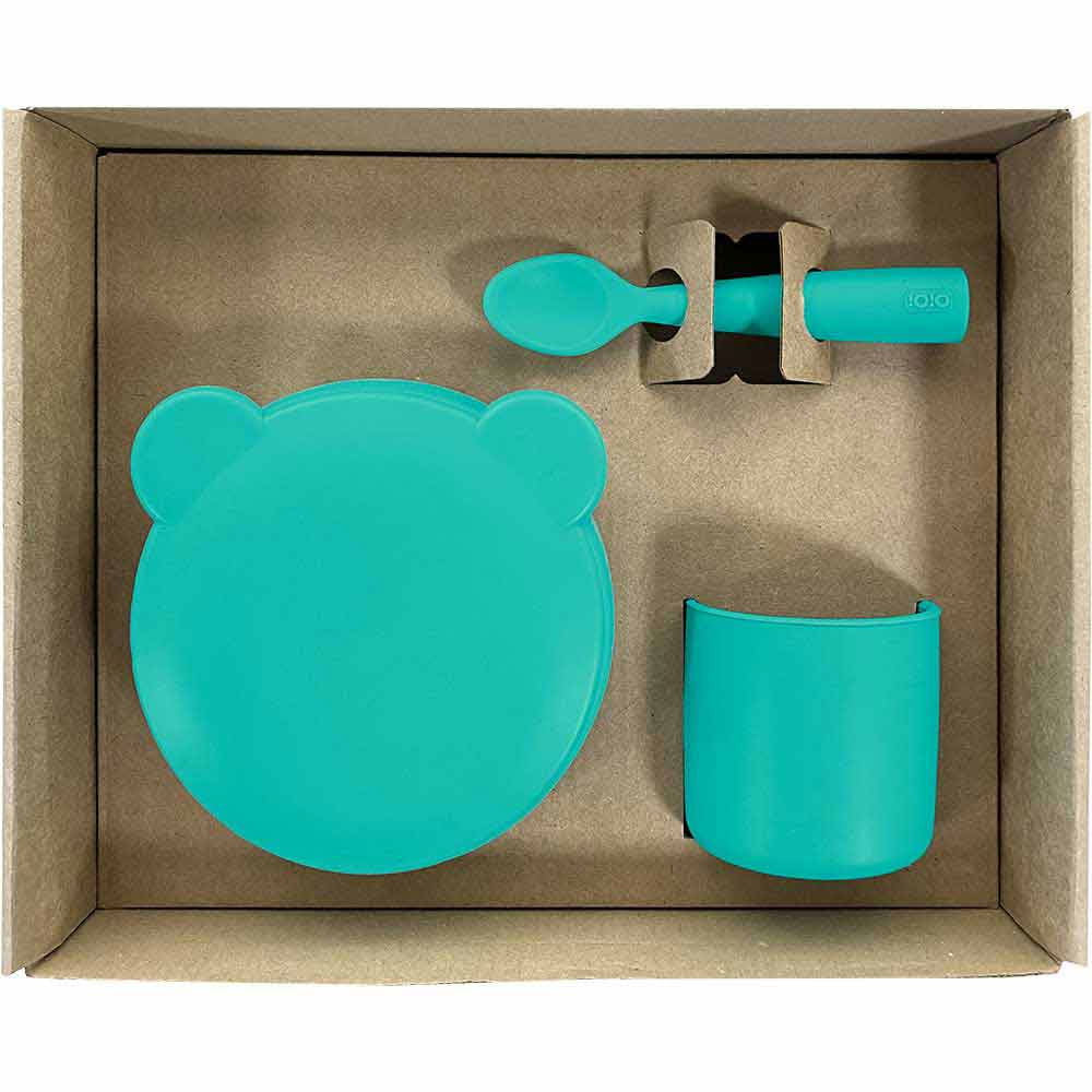 Minikoioi Blw Set I Бебешки Силиконов Комплект За Хранене - Powder Grey --- BebeMama