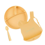 Minikoioi Feeding Set Комплект За Хранене - 100% Силикон - 6 М+ Жълт --- BebeMama