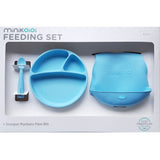 Minikoioi Feeding Set Комплект За Хранене - 100% Силикон - 6 М+ Син --- BebeMama