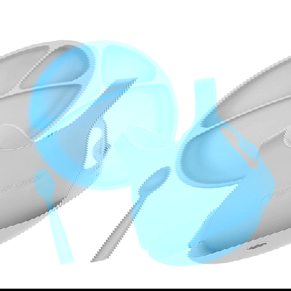 Minikoioi Feeding Set Комплект За Хранене - 100% Силикон - 6 М+ Син --- BebeMama