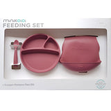 Minikoioi Feeding Set Комплект За Хранене - 100% Силикон - 6 М+ Rose --- BebeMama