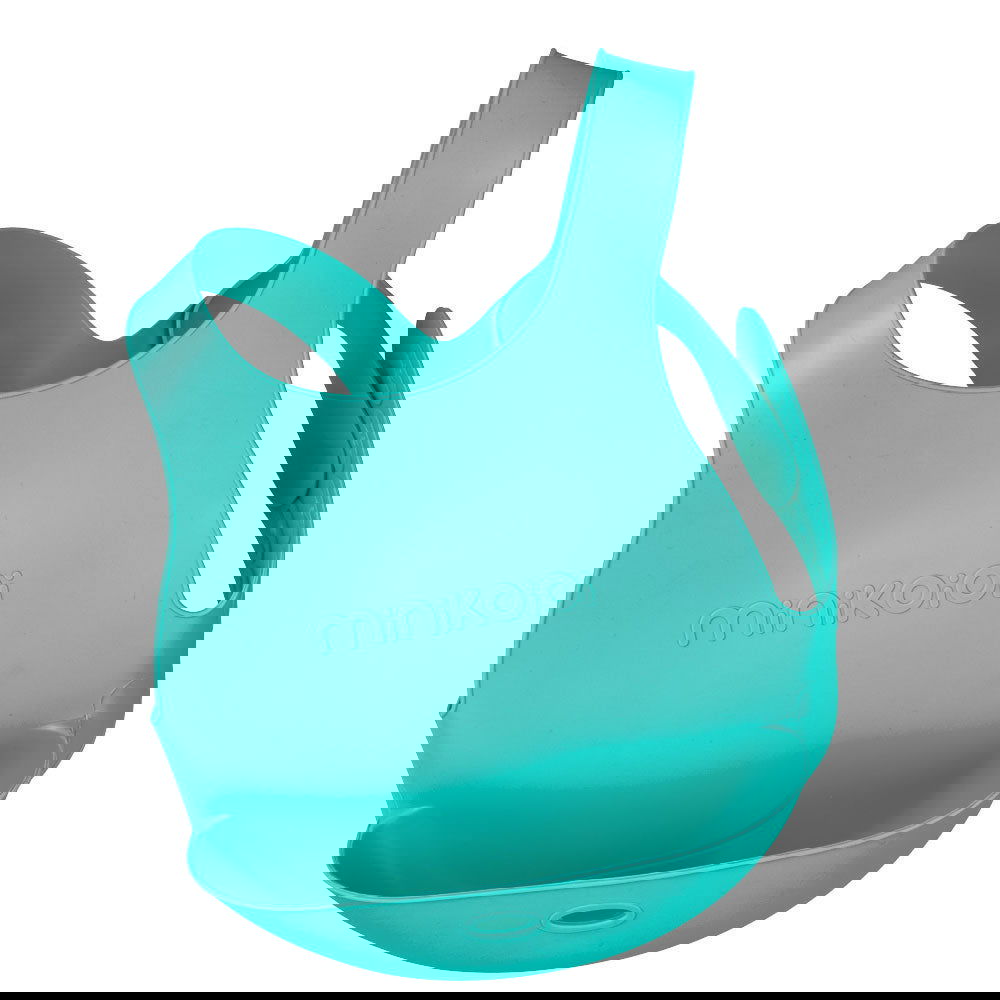 Minikoioi Flexi Bib Силиконов Лигавник С Джоб - Зелен --- BebeMama