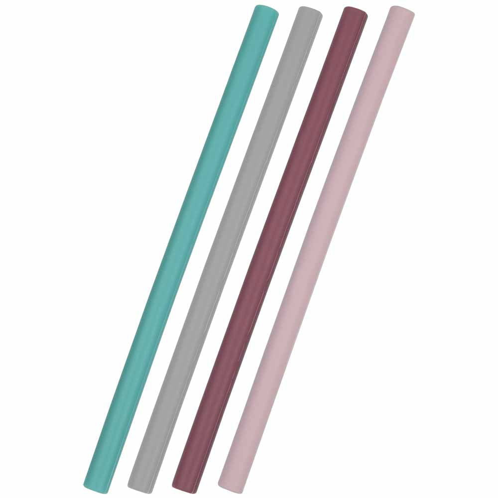 Minikoioi Flexi Straws Комплект Силиконови Сламки 4 Бр. - Микс За Момиче --- BebeMama