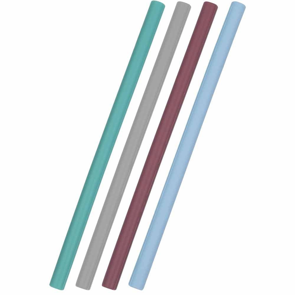 Minikoioi Flexi Straws Комплект Силиконови Сламки 4 Бр. - Микс За Момче --- BebeMama