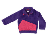 Mistory-Поларен Суитшърт С Къс Цип И Бродерия Ръст 98 См 3Г. Лилав --- BebeMama