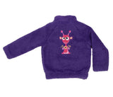 Mistory-Поларен Суитшърт С Къс Цип И Бродерия Ръст 98 См 3Г. Лилав --- BebeMama