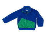 Mistory-Поларен Суитшърт С Къс Цип И Бродерия Ръст 98 См 3Г. Син --- BebeMama