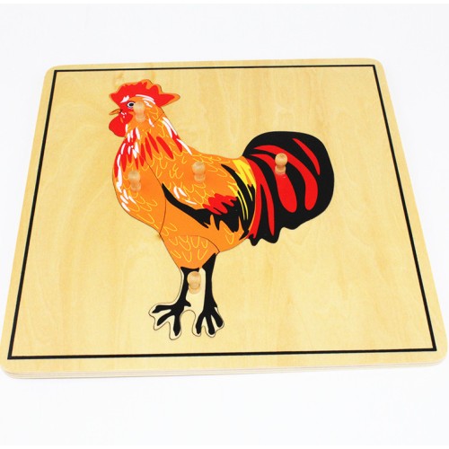 Дървен Пъзел С Животни - Петел