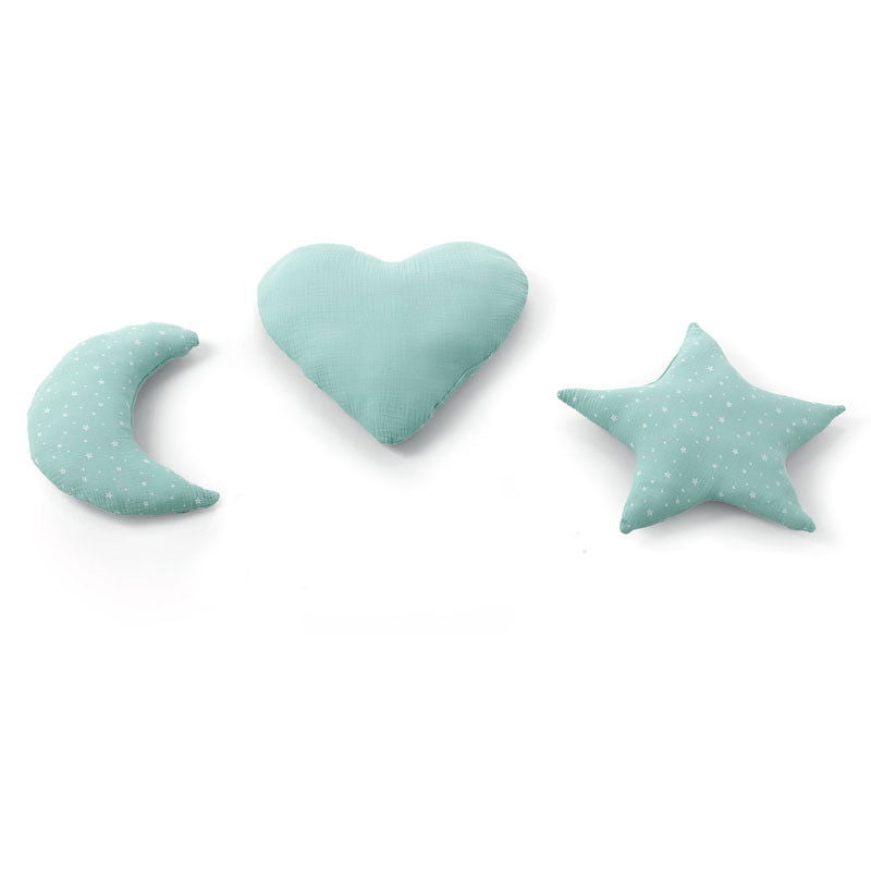 Muslin Възглавница Бебе 3 Бр. Fresh Mint --- BebeMama