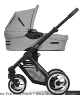 Mutsy Evo Пакет Шаси Черен+Сива Дръжка+Bold Pebble Grey Седалка+Кош --- BebeMama