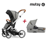 Mutsy Evo Пакет Шаси Stand+Св.Каф.Дръжка+Urban Nomad Light Grey Седалка+Кош --- BebeMama
