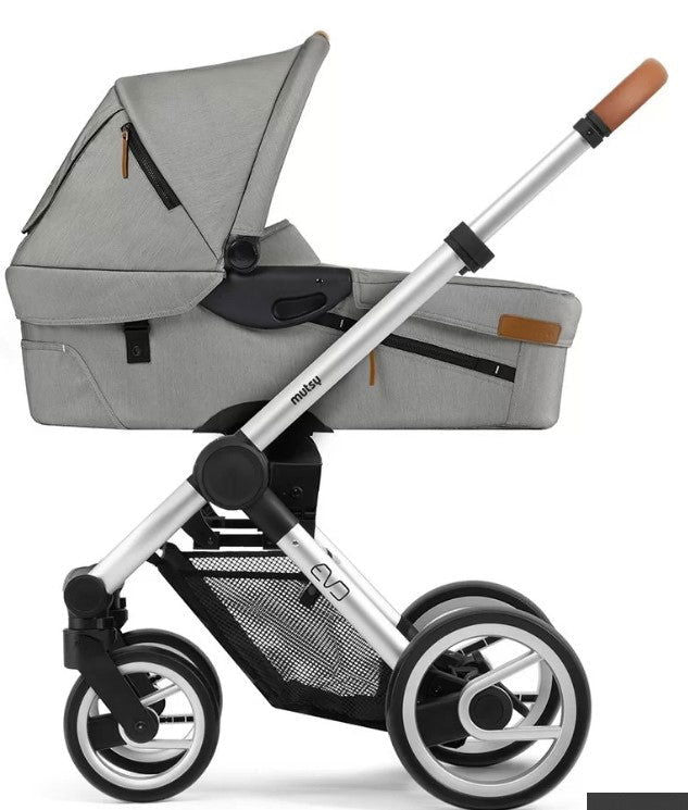 Mutsy Evo Пакет Шаси Stand+Св.Каф.Дръжка+Urban Nomad Light Grey Седалка+Кош --- BebeMama