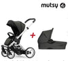 Mutsy Evo Пакет Шаси Stand+Сива Дръжка+Bold Deep Grey Седалка+Кош --- BebeMama