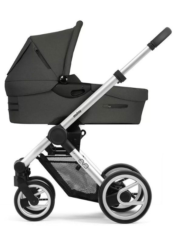 Mutsy Evo Пакет Шаси Stand+Сива Дръжка+Bold Deep Grey Седалка+Кош --- BebeMama