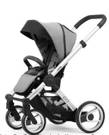 Mutsy Evo Пакет Шаси Stand+Сива Дръжка+Bold Pebble Grey Седалка+Кош --- BebeMama