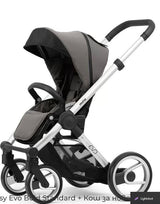 Mutsy Evo Пакет Шаси Stand+Сива Дръжка+Bold Warm Grey Седалка+Кош --- BebeMama
