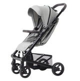 Mutsy Nexo Количка Черен Тъмнокафява Дръжка Черни Колела Concrete Melange --- BebeMama