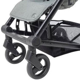 Mutsy Nexo Количка Черен Светлокафява Дръжка Черни Колела Moss Grey --- BebeMama