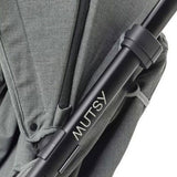 Mutsy Nexo Количка Черен Светлокафява Дръжка Черни Колела Moss Grey --- BebeMama