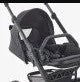 Mutsy Nio Шаси Черен Тъмнокафява Дръжка Черни Колела + Кош + Седалка Shade --- BebeMama