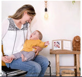 My Baby Style Отпечатък + Снимка - Рамка В Цвят Дърво Бяло Паспарту --- BebeMama