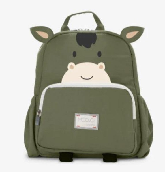 Детска Раница Малка Nuvita Kiddiekit Крава, Зелена