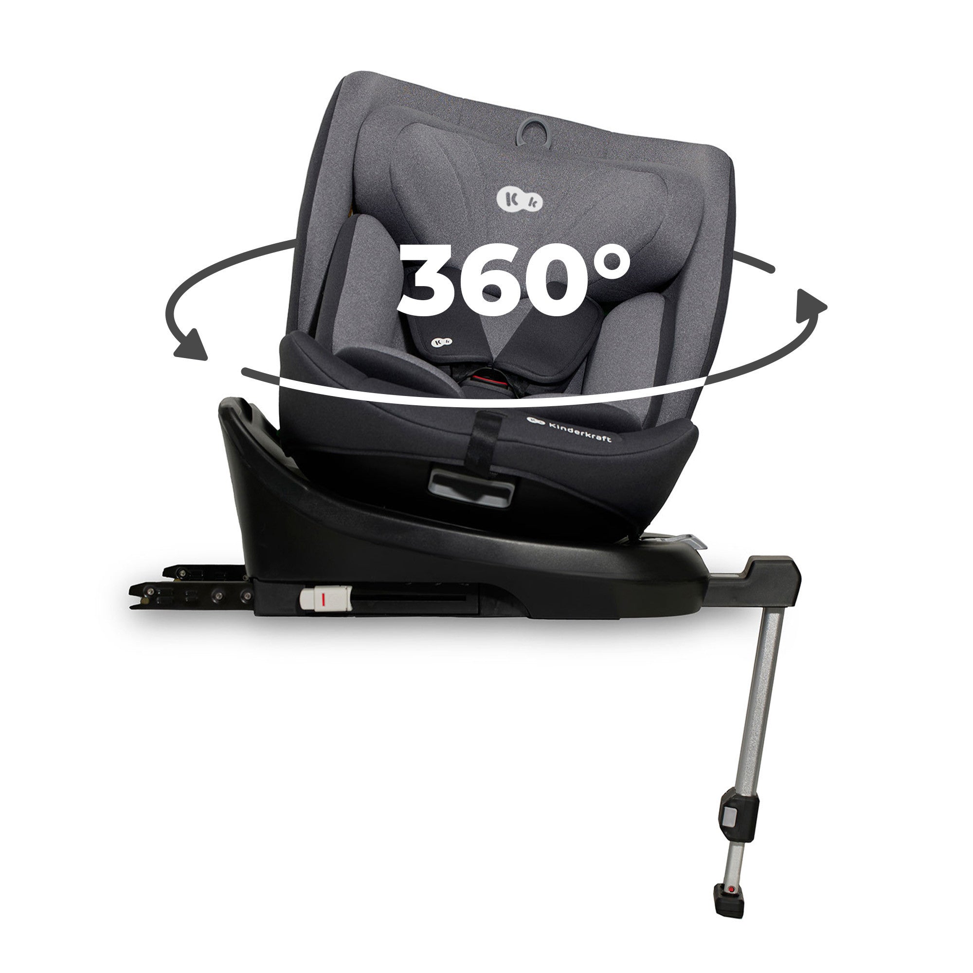 Столче За Кола Kinderkraft I-360 I-Size, Grey